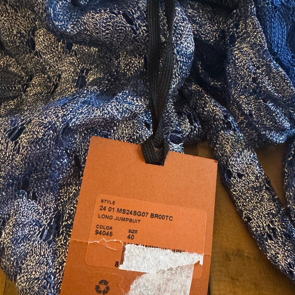 Missoni Blue Jumpsuit - current season NWT - Picture 5 of 7